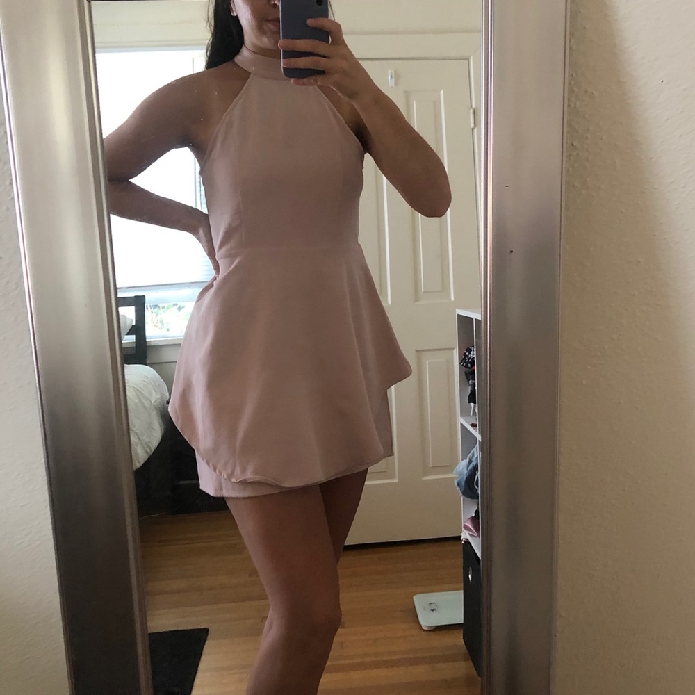 Tobi High Neck Open Back Dress- Sz M